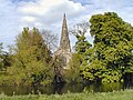 St James' Church from across the River