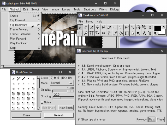 Description de l'image CinePaint 1.4.5-Win32 GTK1 800x600 en.png.