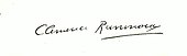 signature de Clémence Ramnoux