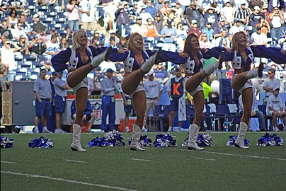 Dallas Cowboys cheerleaders Kick Line