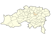 Location of Batna, Algeria within Batna Province