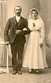Густав Пеэк (Gustav Peek) с молодой женой, 1904 год