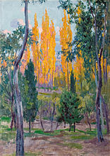 Otoño en la Dehesa año 1918 58 x 43 cm