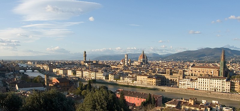 파일:Florence view from Piazzale Michelangelo - Florence, Italy - panoramio.jpg