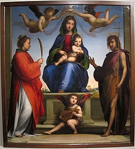 Madonna del Santuario, de Fray Bartolomeo, 1509, Museo Nazionale di Villa Guinigi, Lucca