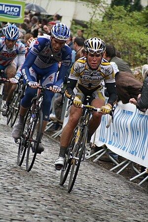 2009 Gent–Wevelgem: Maarten Wijnants (left) an...