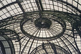 The glass roof of the Grand Palais, Paris.