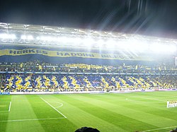 O Estádio Şükrü Saraçoğlu foi o palco da grande final