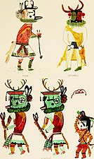 Kachinas hopis, vers 1904