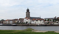 Deventer skyline in 2011; the Saint Lebuinus Church is shown in the centre