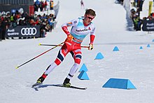 Johannes Høsflot Klæbo during stage 3 of the men's competition