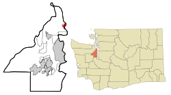 Location of Kingston, Washington