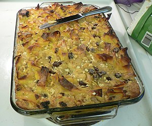 Kugel made from egg noodles