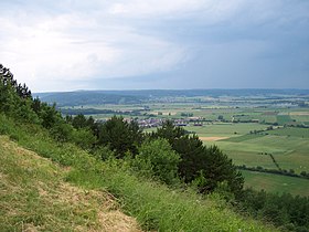 La côte de Meuse vue depuis la côte Saint-Germain.