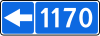 Number and direction of the road