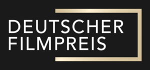 Логотип Deutscher Filmpreis Screen weiss-gold auf schwarz.png