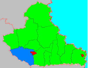 Лунінскі сельсавет на карце