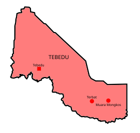 Localisation de District de Tebedu