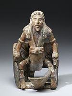 A seated man from Isla Jaina Mayan - Seated Male Figure - Walters 20092031.jpg