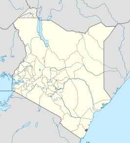 Kaart van Mombasa County