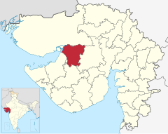 Localizacion del districte de Morbi en Gujarat