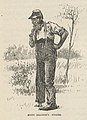 Mr Bradish Nigger, illustration from a work by Mark Twain, 1880s (2)