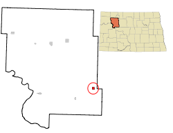 Location of Plaza, North Dakota