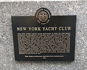 Example of a plaque placed on a Landmark designated building, this example in midtown Manhattan NYYC NYC Landmark Plaque - 2004.jpg
