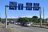 接続する県道から見たIC（2020年5月）