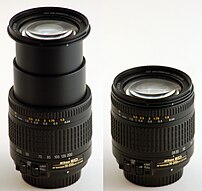 :en:Nikkon 28-200 mm :en:zoom lens, extended t...