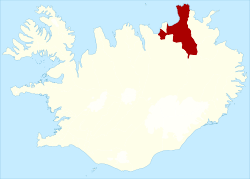 诺泽辛在冰岛的位置