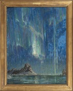 Northern Lights, óleo sobre lienzo.