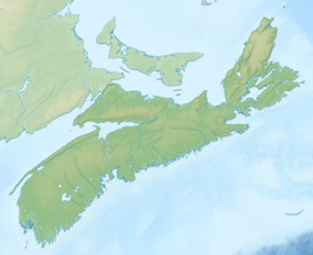 Map showing the location of Taman Nasional Dataran Duur Cape Breton