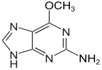 Strukturformel von 6-O-Methylguanin