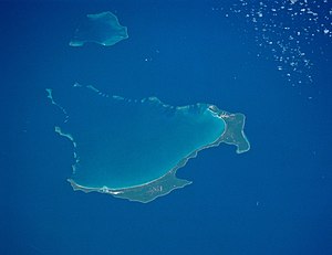 Orbital photo of Ouvéa (islands of Ouvéa, Moul...