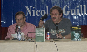 Paco Ignácio Taibo II (right) reading in Havan...