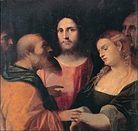 Kristoa eta emakume adulteroa, 1525–28