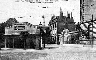 Entrée de la station vers 1920.