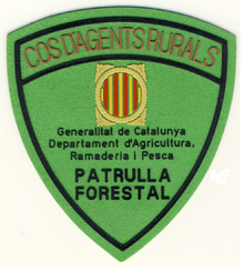 Escut de braç de les patrulles forestals dels Agents Rurals, període 1988-1999