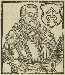 Petrold Tvorkovský z Kravař (kresba B. Paprockého, Zrcadlo slavného Markrabství moravského, 1593)