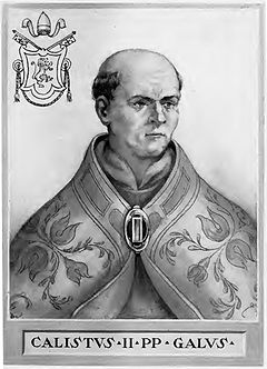 L'archevêque Guy de Bourgogne devenu pape sous le nom de Calixte II.