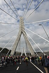 Poyabrücke am Eröffnungstag