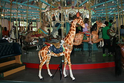 Giraffe at the Pullen Park Carousel