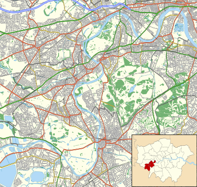 Location map United Kingdom London Richmond upon Thames