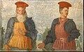 Ritratti in affresco attribuiti a pittore nell'ambito del Romanino