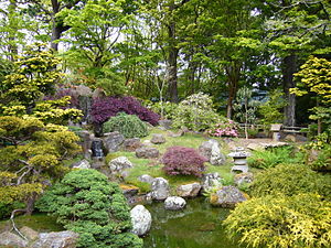This is a Japanese garden which is located in ...