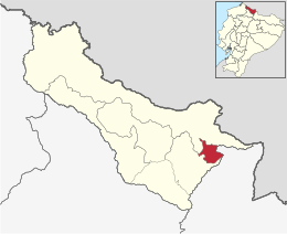 Cantone di San Pedro de Huaca – Mappa