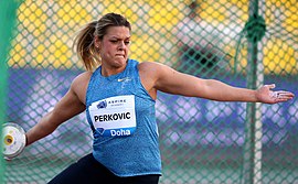 Sandra Perković, amtierende Weltmeisterin und Olympiasiegerin von 2012, setzte ihre Erfolgsserie fort und wurde zum dritten Mal in Folge Europameisterin