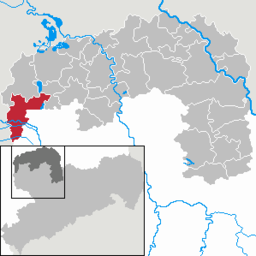 Läget för kommunen Schkeuditz i Landkreis Nordsachsen