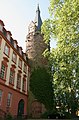 Schloss Erbach im Odenwald, Ansicht des Bergfrieds.